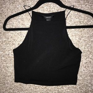 Forever 21 Black Crop Top Size S